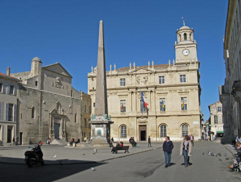Place de la Republique in Arles France